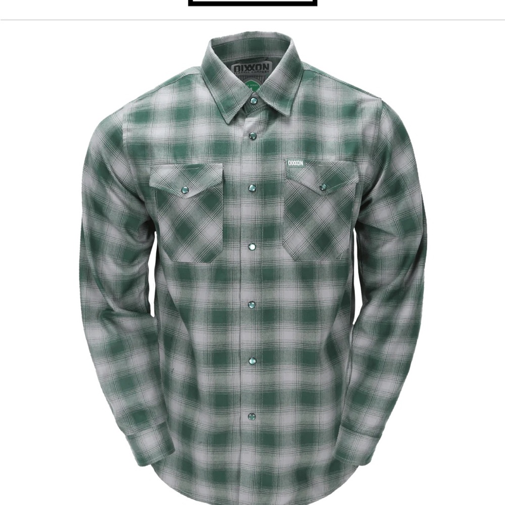 Bixby green and grey flannel size medium brand new